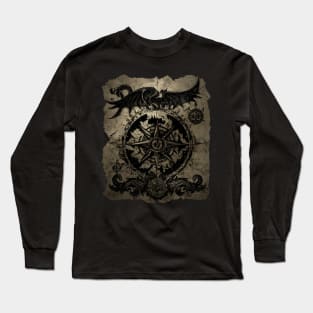 Blackbeard's Dragon Treasure Scroll Long Sleeve T-Shirt